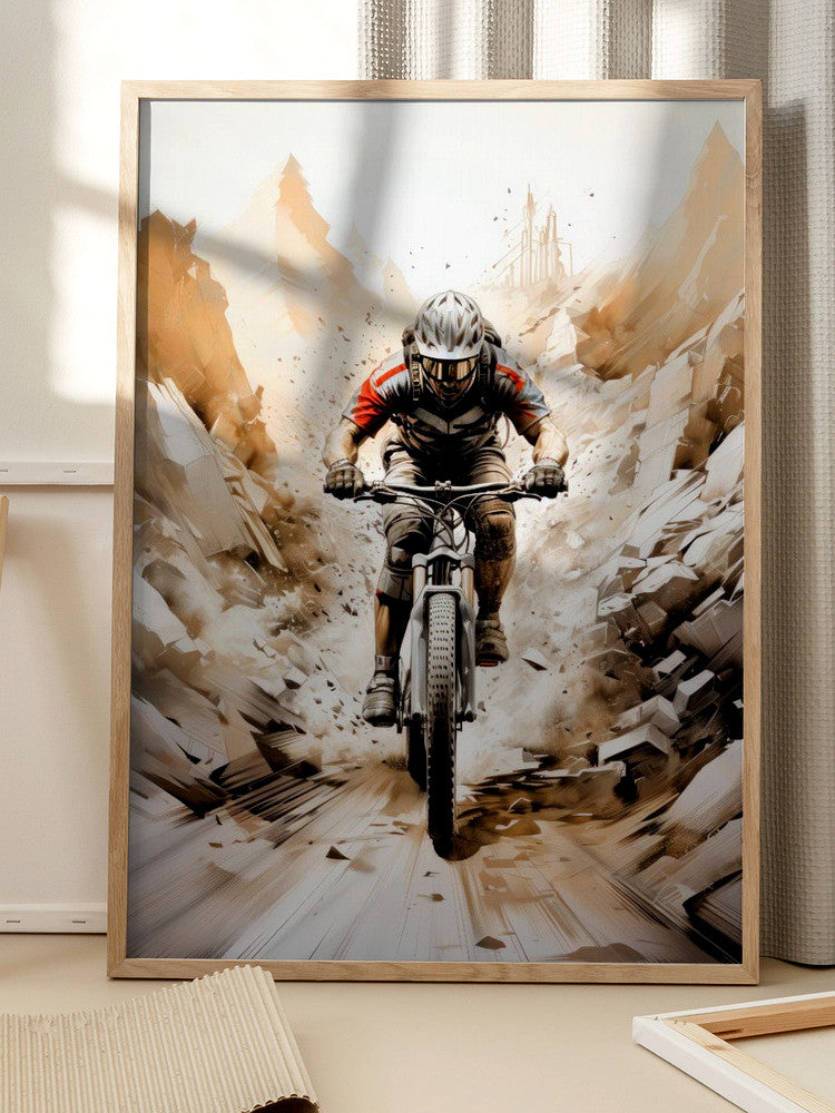 “Unstoppable Descent” Sports Metal Wall Art