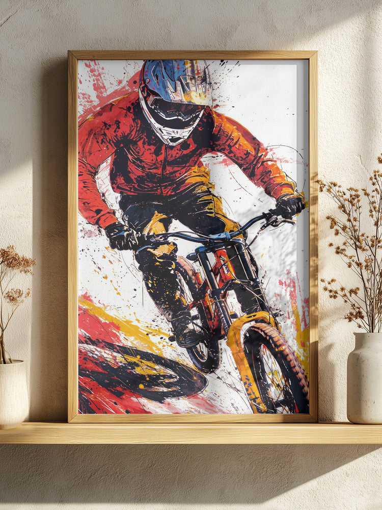 “Adrenaline Rush Rider” Sports Metal Wall Art