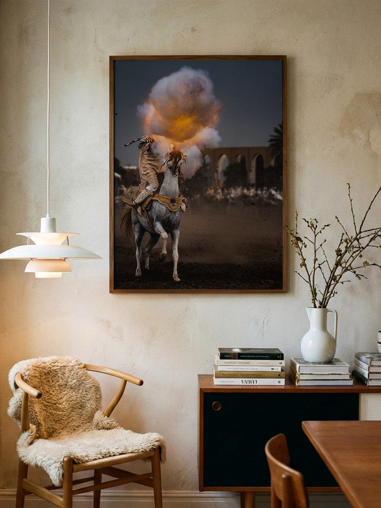 Desert Cavalry Firestorm Metal Wall Art