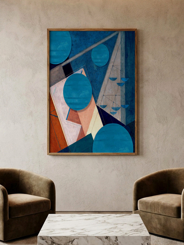 Geometric Orbit Minimalist Metal Wall Art