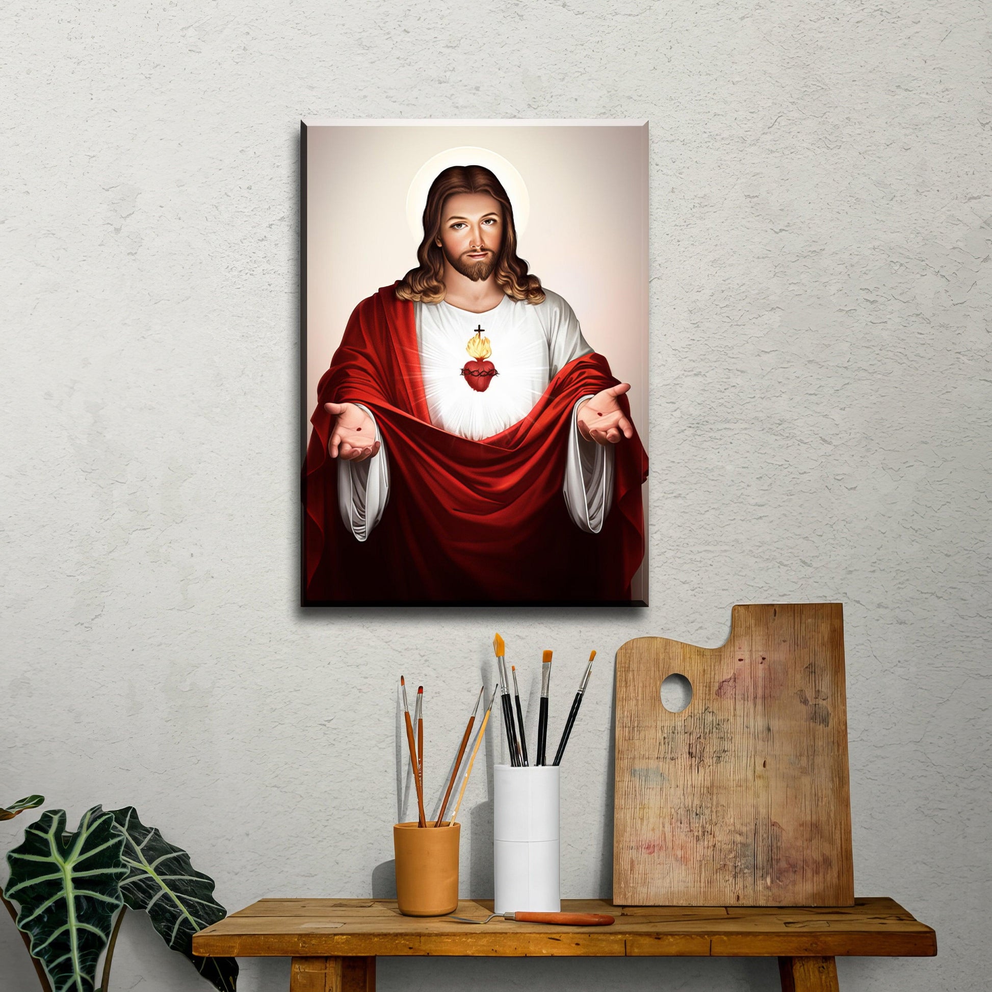 Sacred Jesus Heart - Open Arms - PixMagic