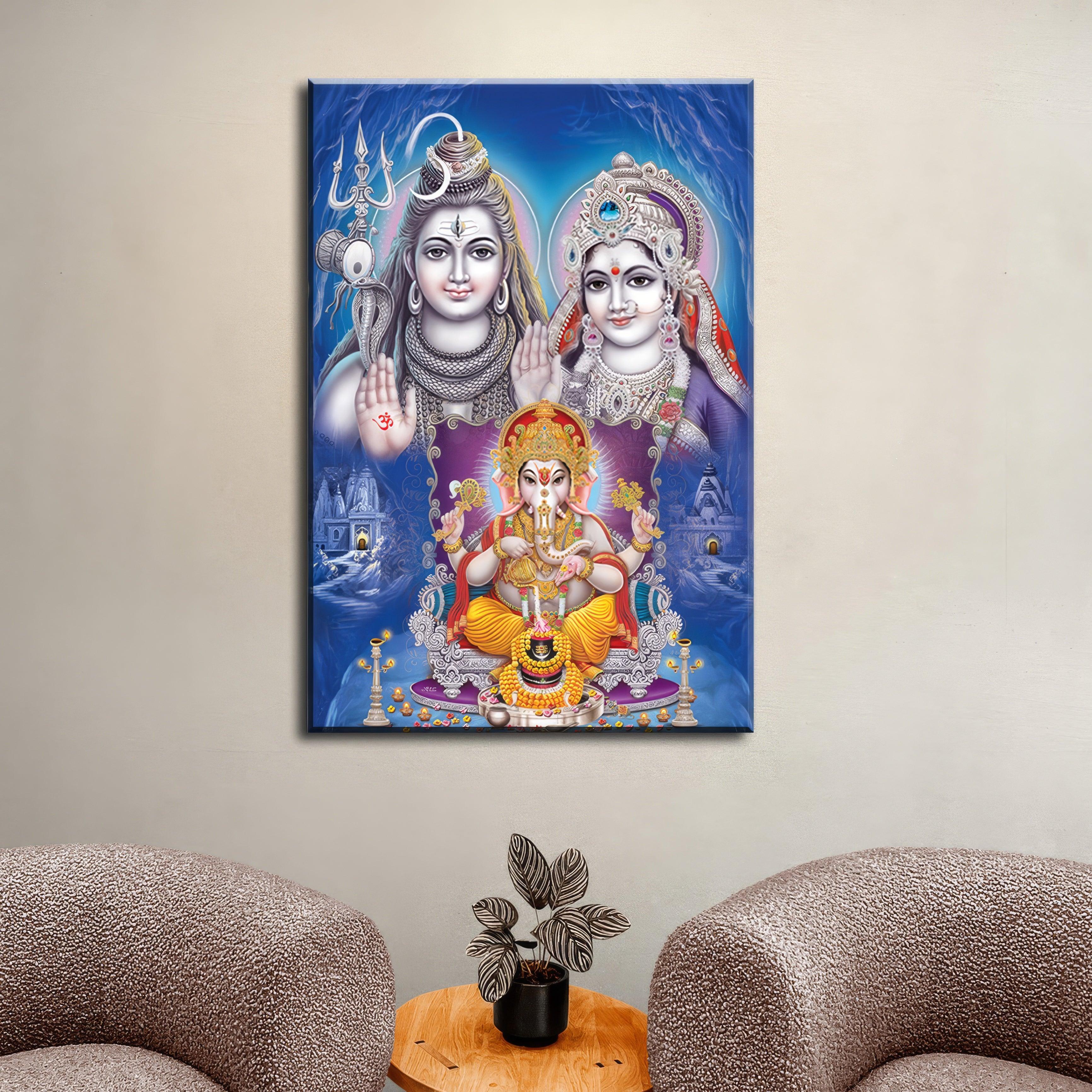 Shiva Family Blessings - PixMagic