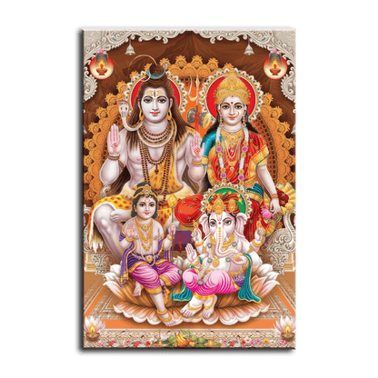 Shiva Parvathi Family - PixMagic
