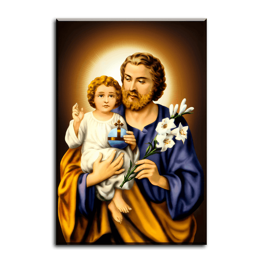 St. Joseph and Jesus - PixMagic