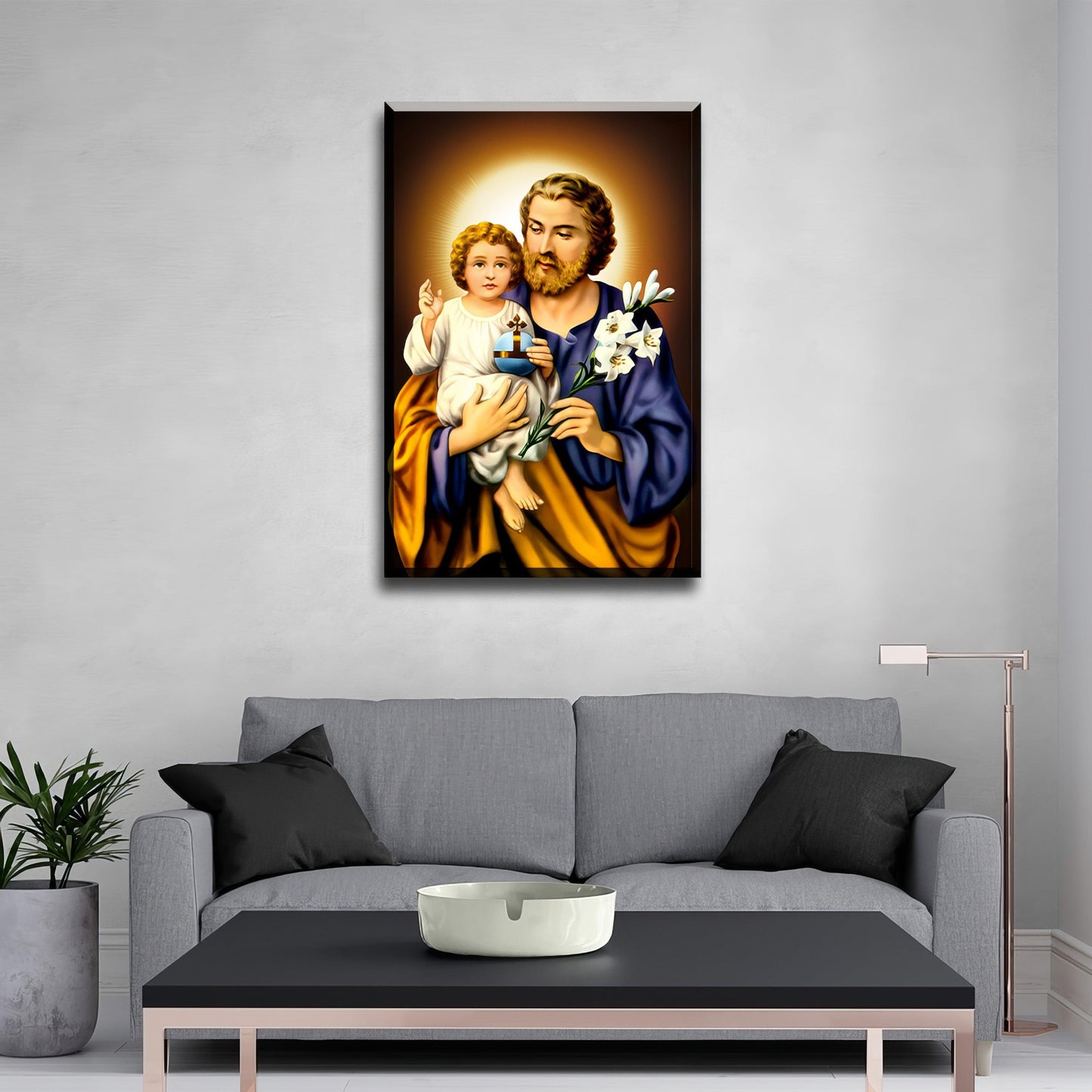 St. Joseph and Jesus - PixMagic