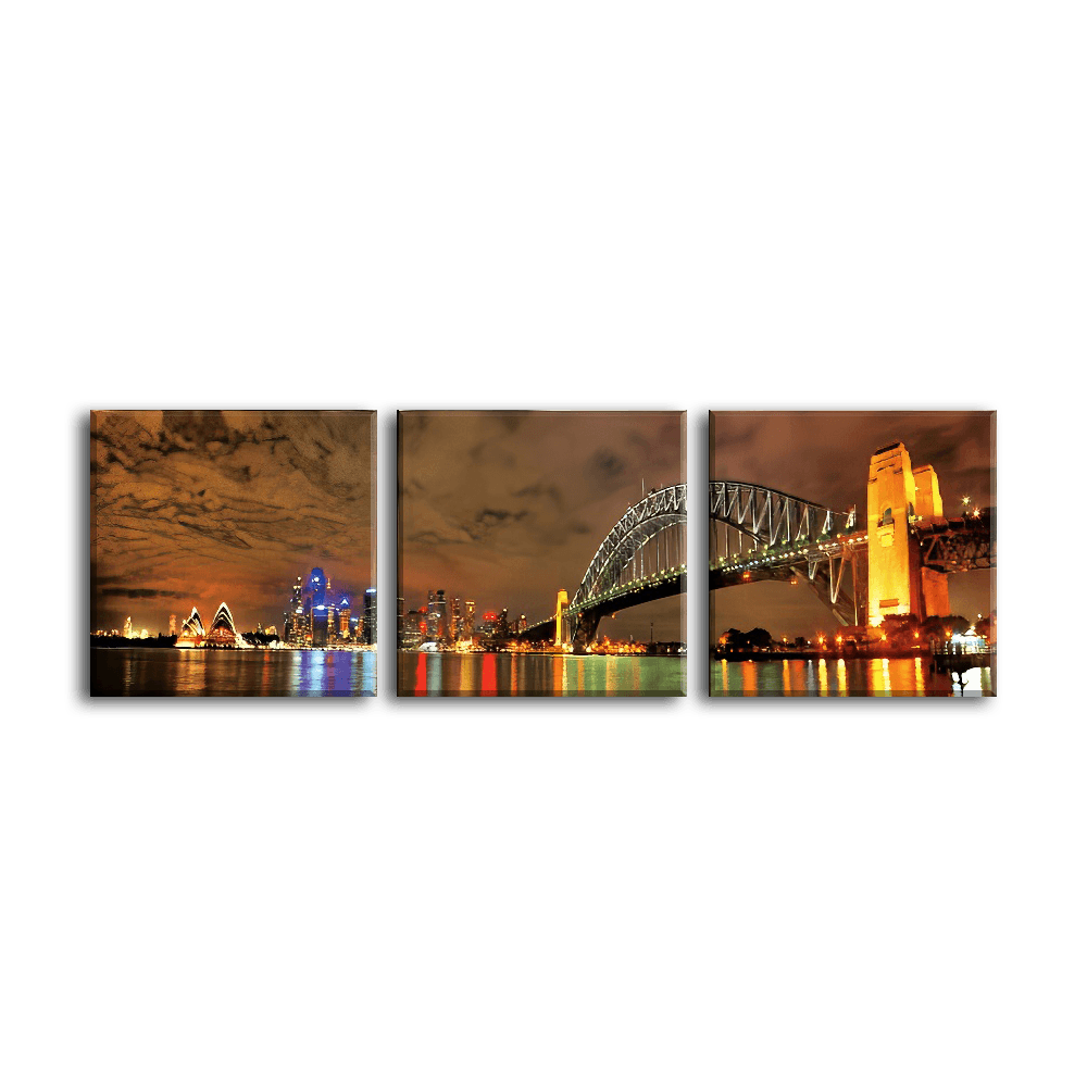 Sydney Harbour Twilight - 3Panel - PixMagic