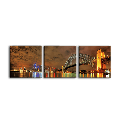 Sydney Harbour Twilight - 3Panel - PixMagic