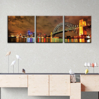 Sydney Harbour Twilight - 3Panel - PixMagic