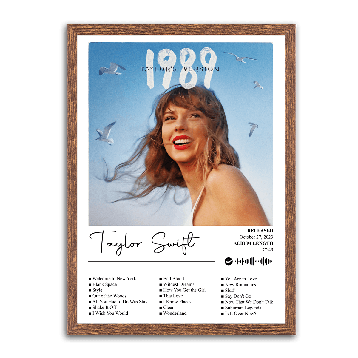 Taylor Swift's "1989" - HD Metal Print - PixMagic