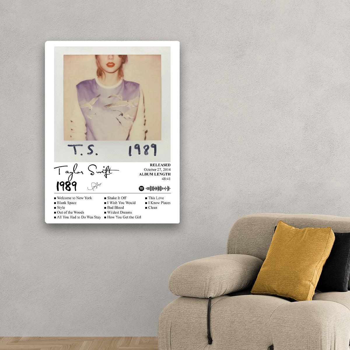 Taylor Swift's iconic " T S 1989" - HD Metal Print - PixMagic